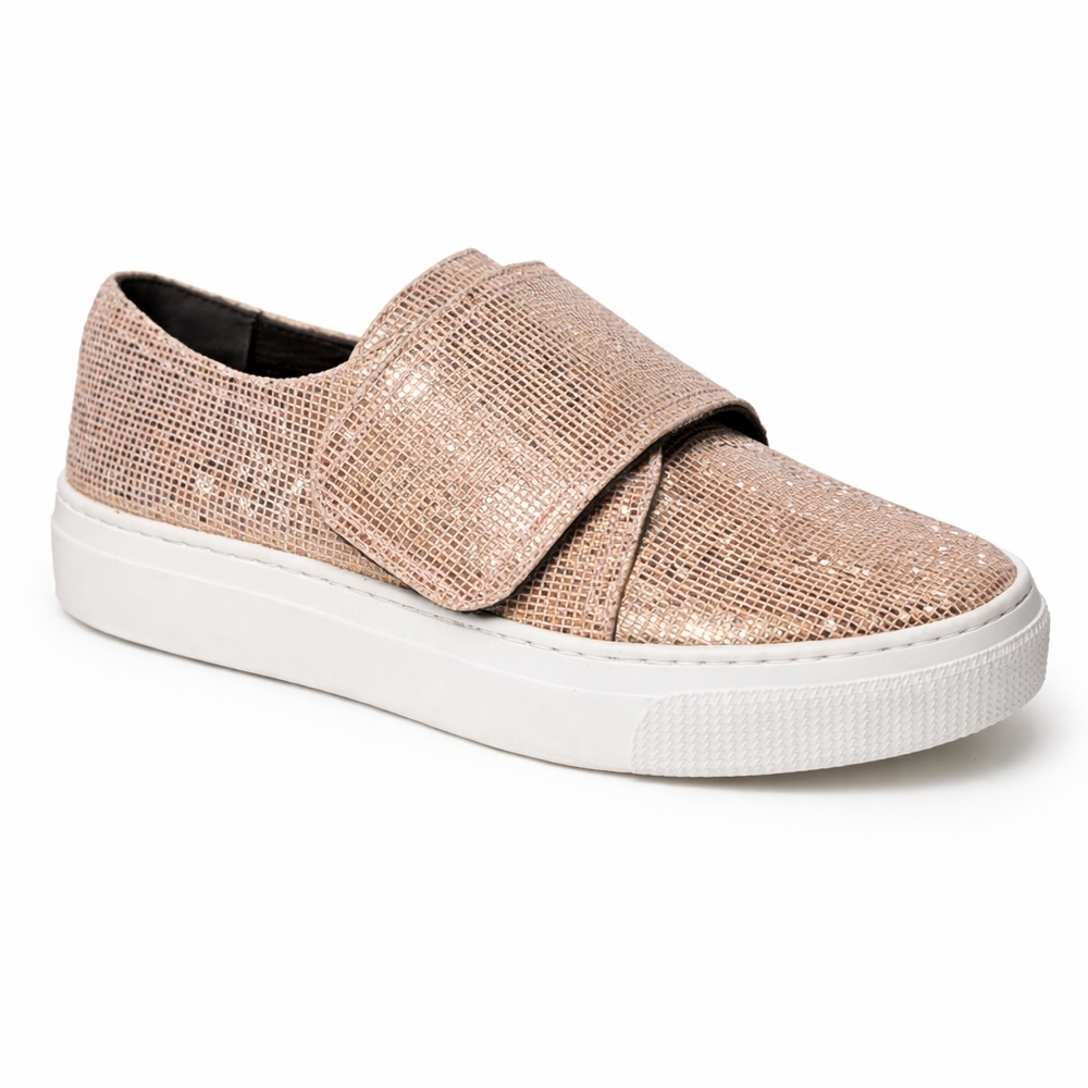 ZCD Montreal ♡ Rose Gold Platform Sneakers EU 36 Velcro Made In Italy